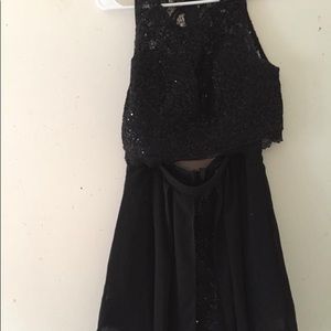 Prom or homecoming 2 piece shimmer top and bottom